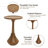 Rustic Pedestal Round End Table