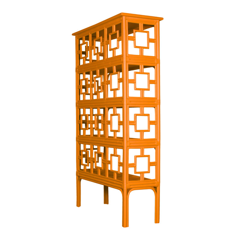 Sobe Bookcase, Citrus Orange
