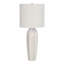 Lighting, H 27 po, lampe de table, céramique crème