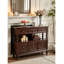 Solid Wood Top Console Table-467003238