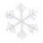 60"Pure White Sparkler Snowflake 1080 LED Lighted Window Décor