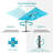 Salton 138 " W Rectangular Lighted Rotating and Adjustable Cantilever Umbrella with Crank Lift-1799483563