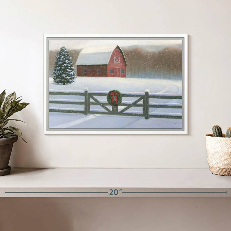 Affinité de Noël VI, Cadre flottant blanc, 13 po x 9 po