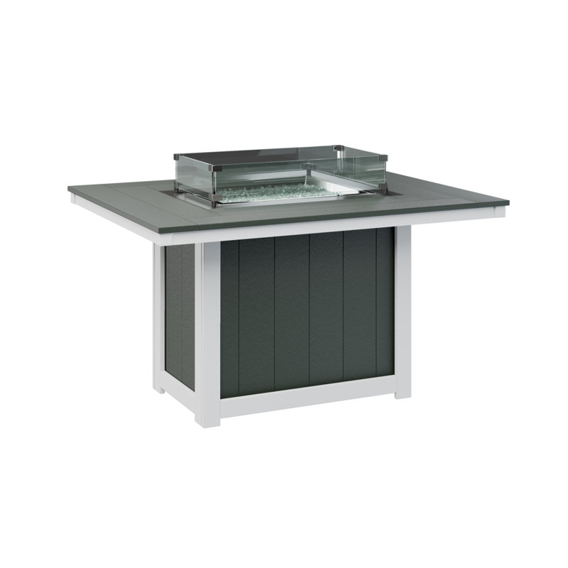 Foyer de table rectangulaire 54 po Berlin Gardens Donoma, H 30,37 po x l 53,87 po x P 41,37 po, Bleu pacifique