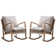 Kywaun 26'' Wide Modern Soft Arm Rocking Chair with Wooden Frame and Removable Cushion