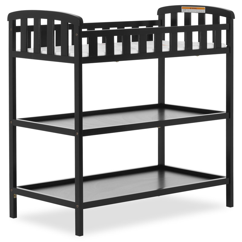 Emily Changing Table with Pad, Black