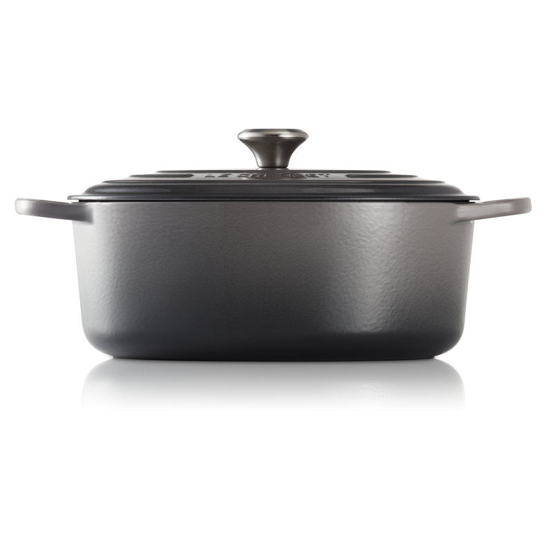 Le Creuset Enameled Cast Iron Oval Dutch Oven with Lid, 7.25 quarts, Shallot