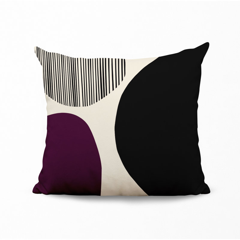 Jeté carré / extérieur en polyester Chamu, 16 po x 16 po, Purple