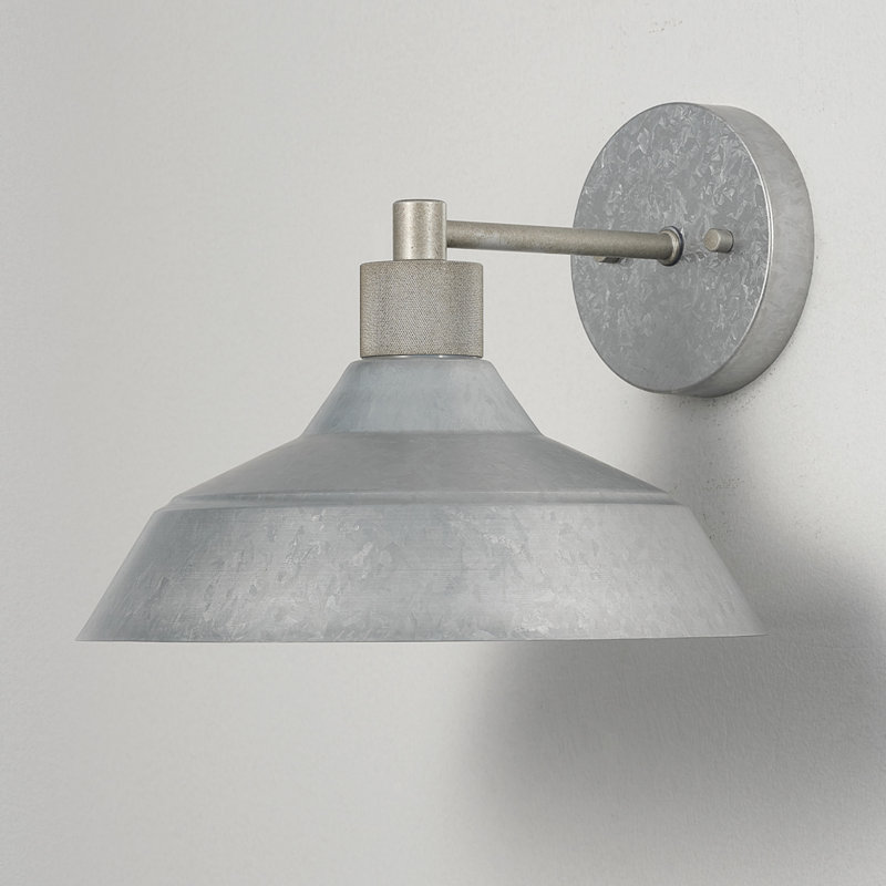 Espute Wall Light, Galvanized Metal