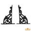 Supports de tablettes en fonte Midge Victorian Colonial