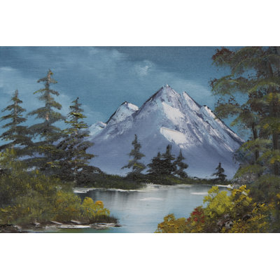 Realistic Painting Of A Bavarian Landscape - Wrapped Canvas Painting