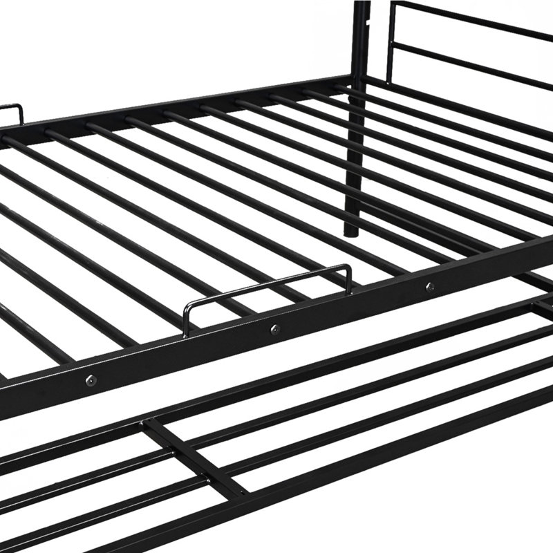 Norwich Kids Full Over Full Bunk Bed, Black, Full