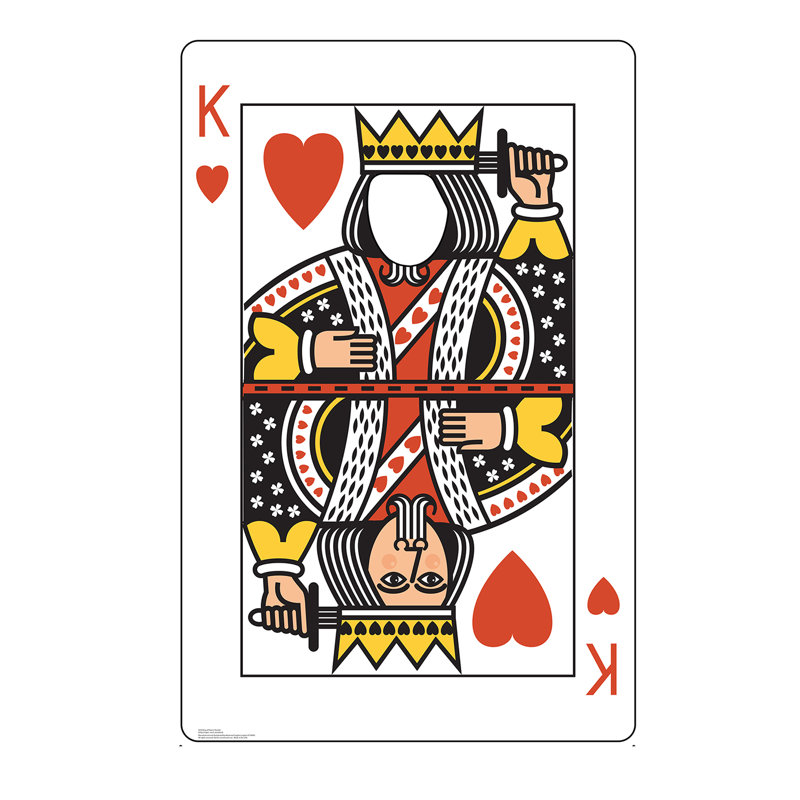 King of Hearts Life-Size Cardboard Photo Standee