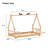  Twin Size Canopy Bed Frame with Removable Fabric Cover-1609879168