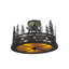 3 - Light Semi Flush Mount