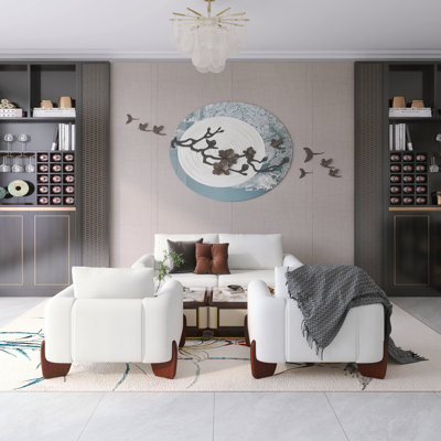 74.2" Modern Sofa Set With Loveseat and Two Armchairs