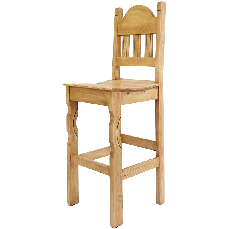 Denia Solid Wood Counter Stool