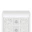 Table de chevet 2 tiroirs Ankara avec miroir moderne glamour