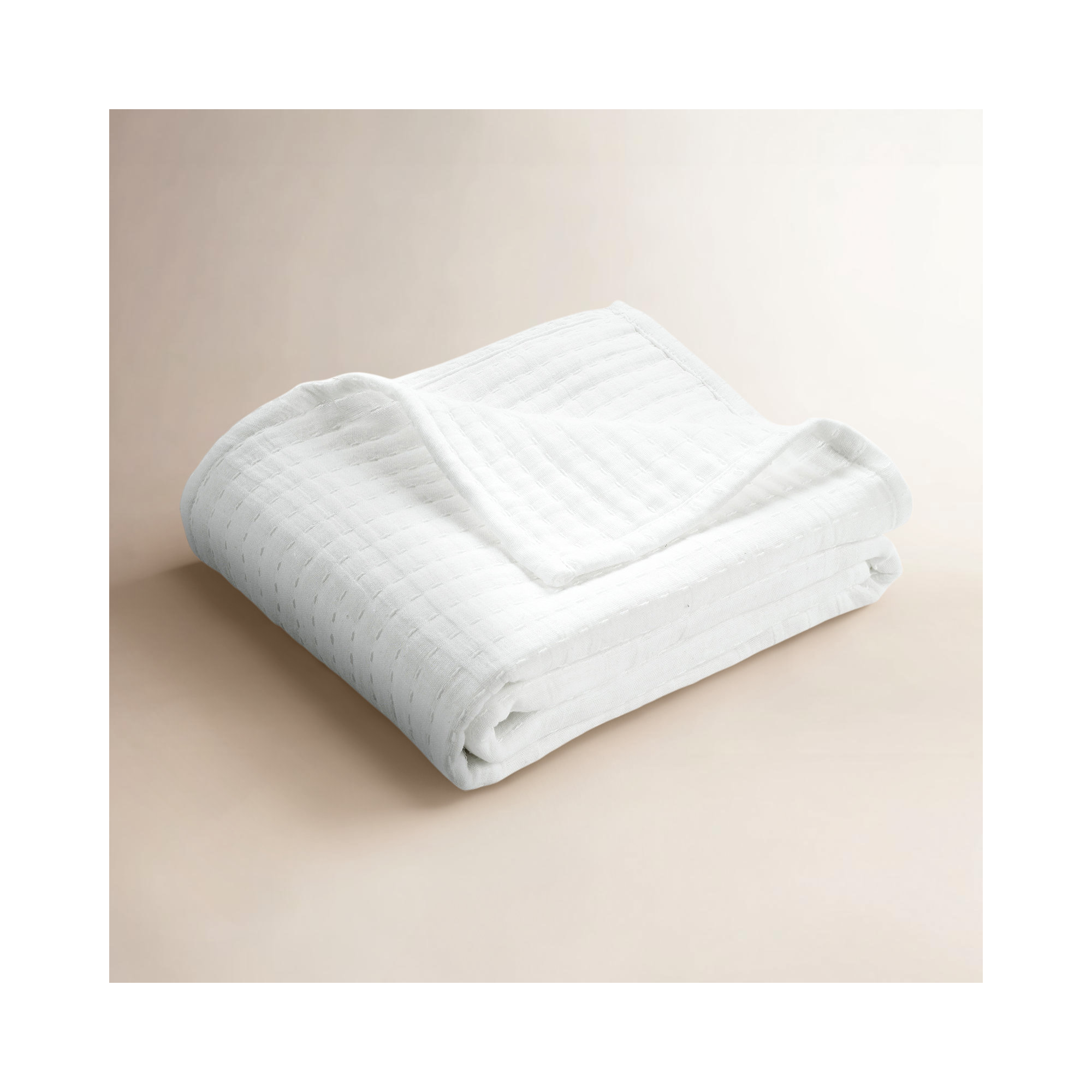 Windcrest Cotton Hand Woven Throw Blanket, Irovy