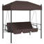 Banc de patio avec auvent en acier Arlmont & Co.-1500759362