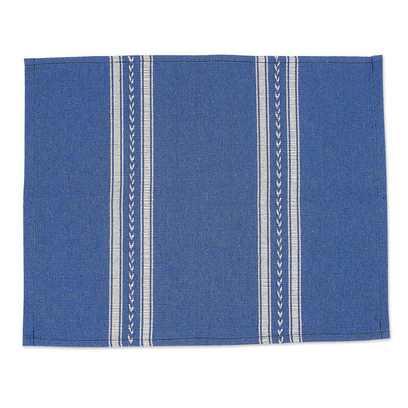 Napperon en coton bleu fait à la main Ebern Designs