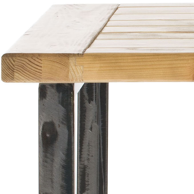 Solid Wood Top End Table