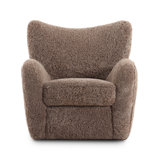 Amelie Chair-Beige Shearling