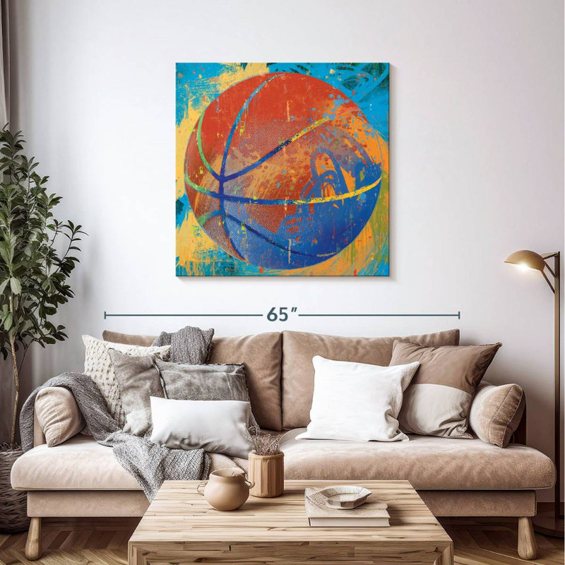 Sireci Basketball Paint Splash, 39" H x 39" W