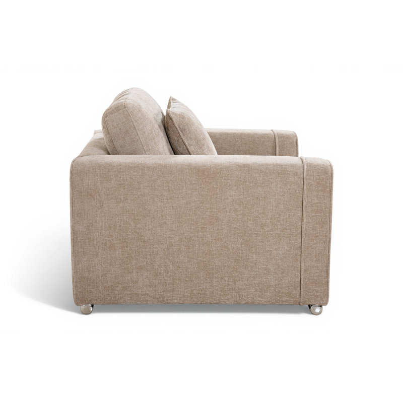 Upholstered Armchair, Beige