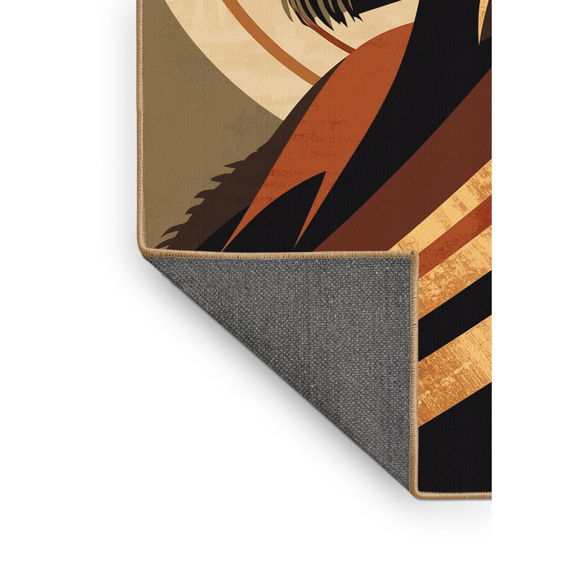 Tapis arc-en-ciel doux moelleux pour animaux et animaux sauvages, 4 x 6