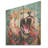 Brown And Pink Lion Roar - Lion Animal On Wood Print-1798427923