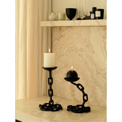 11.42'' H Metal Tabletop Candlestick