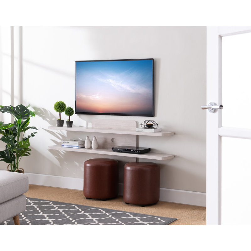 Lavender TV Stand, White Oak