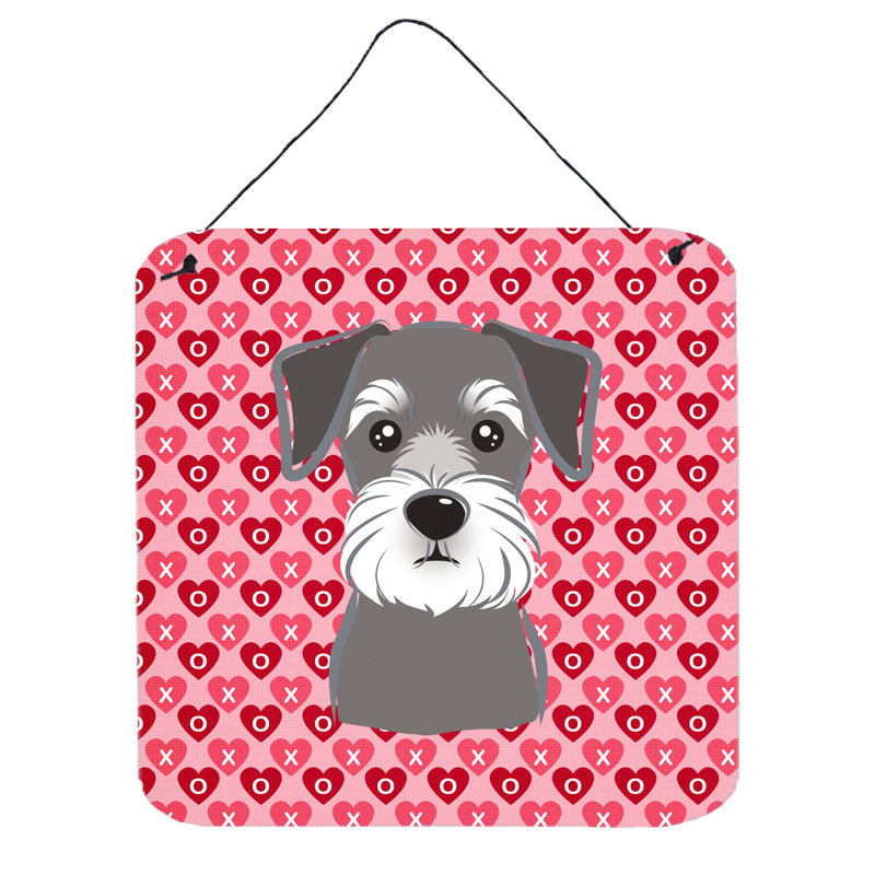 Décoration murale dame schnauzer