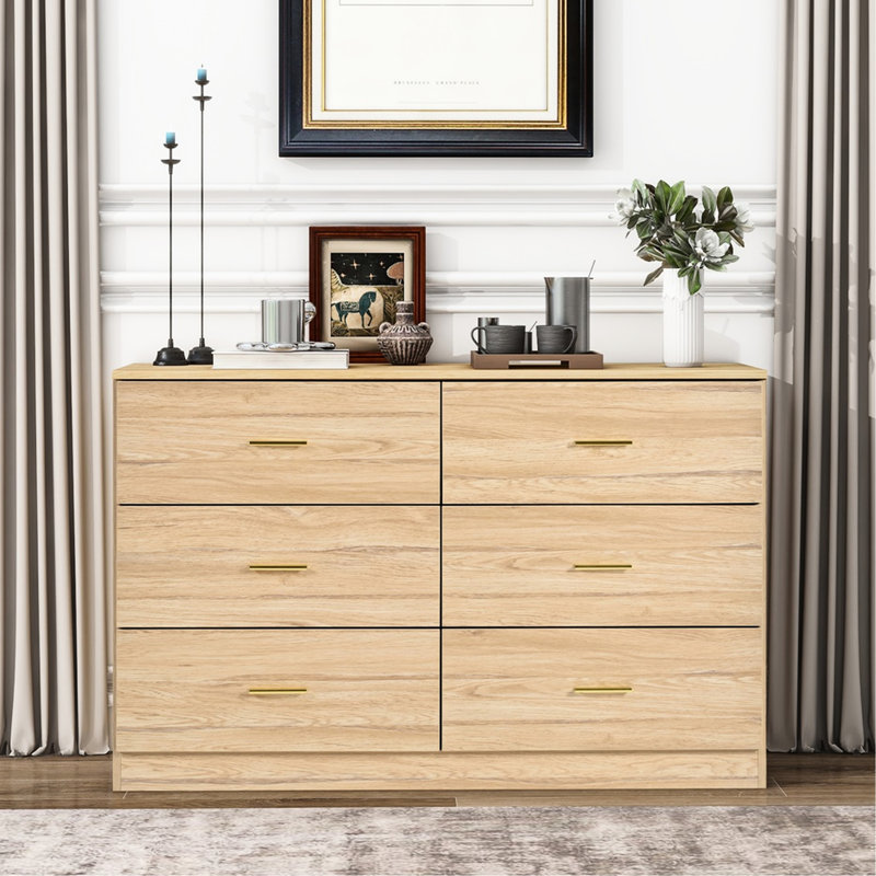 Armoire de chambre à coucher 6 - Naturel, grand rangement, rangement moderne naturel, grand,