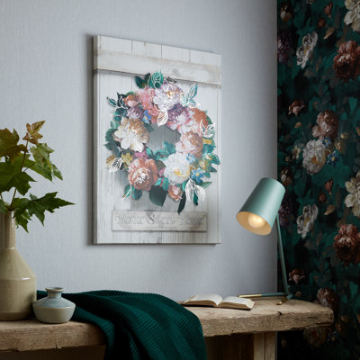 Art for the Home Isabelle Wreath Printed Canvas
