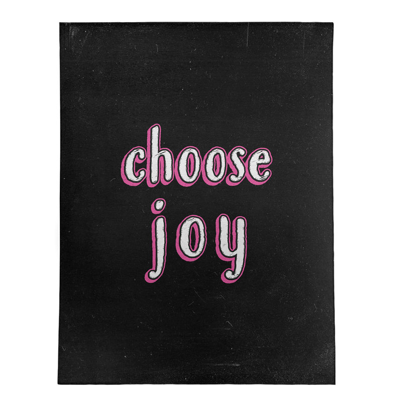 Tapis en poly-chenille choose tableau noir style, Rectangle 5 pi x 7 pi