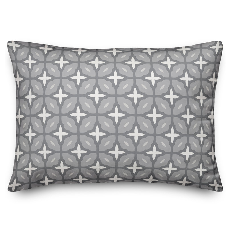  Lattice Rectangular Pillow Cover & Insert, Navy