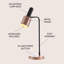 Lampe de bureau 22 po Deloris