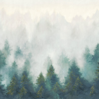 Misty Forest Blush by Julia Purinton - Wrapped Canvas Painting