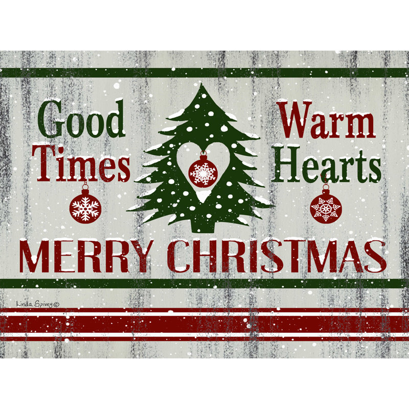 «Farmhouse Christmas» par Linda Spivey - impression sur toile tendue, L 16 po x H 12 po