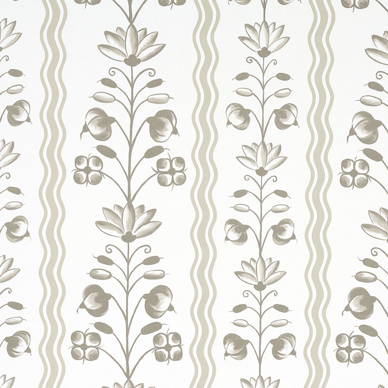 Papier peint Schumacher x Marie-Anne Oudejans, Naturel