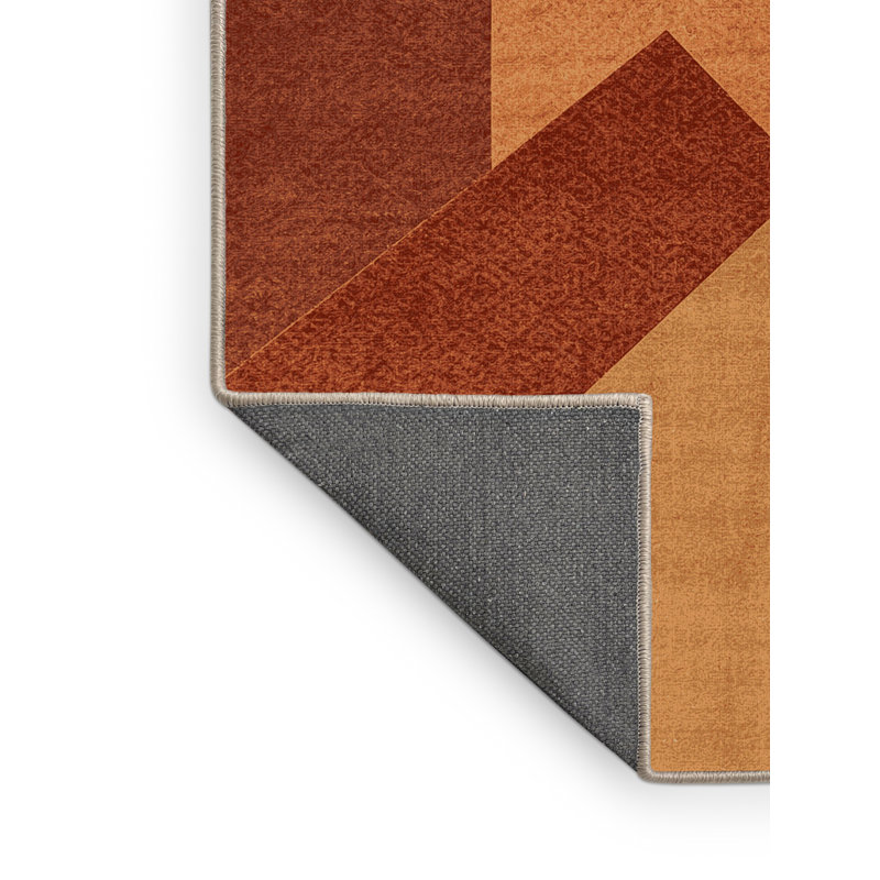 Tapis marocain doux et moelleux de couleur bohème Eiler - reliure beige, Rond 3 pi