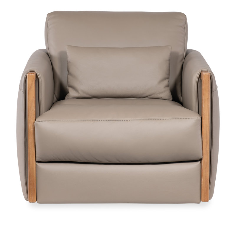 Meridian Leather Swivel Armchair