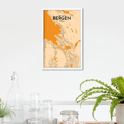 Bergen City Map, impression