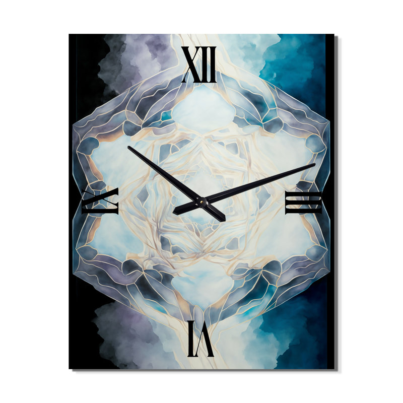 Horloge murale moderne surdimensionnée à motif géométrique sacré, Très petit
