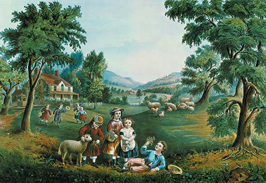 « quatre saisons » par curryfiés et ives, reproduction d’art
