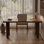 Light-walnut Rectangular Solid Wood Desk