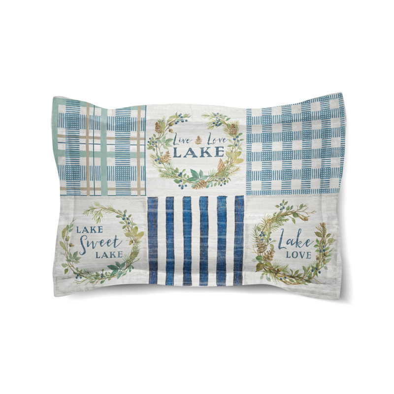 Lakeside Retreat Microfiber / Microsuede Pillow Sham, Standard