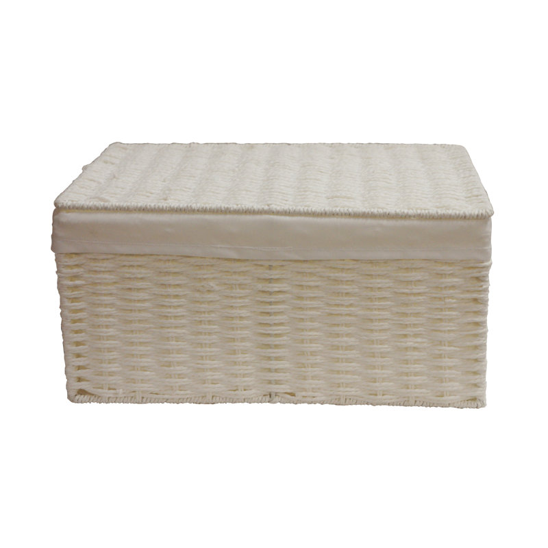 Wicker Laundry Basket, Medium (16.5cm H x 33cm W x 24cm D)